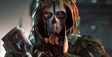 Escape From Tarkov boss character emerging from shadows in an urban battlefield