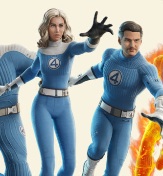 Fortnite characters showcasing new Fantastic Four skins inspired by MCU’s The Fantastic Four: First Steps