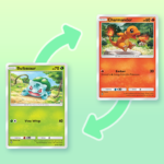 Pokémon TCG Pocket trade screen showing wishlist and card exchange interface
