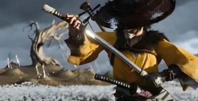 Ghost of Yotei gameplay showcasing combat with five unique weapons and dynamic disarm mechanics