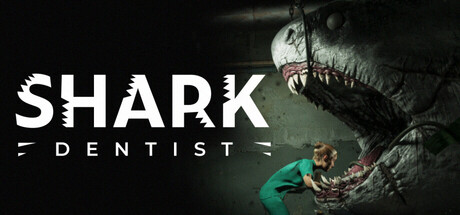 Player performing shark dental surgery in a dark underwater clinic in Shark Dentist game