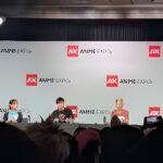 Naoki Yoshida speaking at Anime Expo 2025 about the future of Final Fantasy and turn-based combat systems.