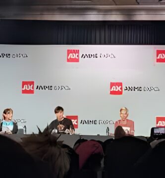Naoki Yoshida speaking at Anime Expo 2025 about the future of Final Fantasy and turn-based combat systems.