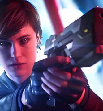 Joanna Dark aiming in the Perfect Dark reboot gameplay trailer