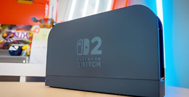 Nintendo Switch 2 dock connected to a monitor, with a Steam Deck inserted and VRR enabled.