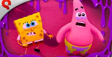 SpongeBob SquarePants: Titans of the Tide key art showing characters on Switch 2 backdrop