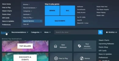 Leaked Steam Store redesign showing updated UI and front page layout