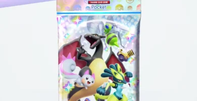 Image of Pokémon TCG Pocket booster pack opening screen with Pack Points icon