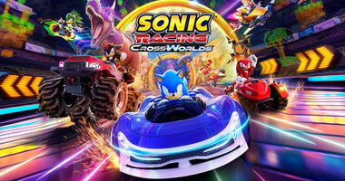 Sonic Racing CrossWorlds Nintendo Switch 2 game case with Game Key-Card warning label