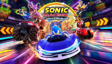 Sonic Racing CrossWorlds Nintendo Switch 2 game case with Game Key-Card warning label