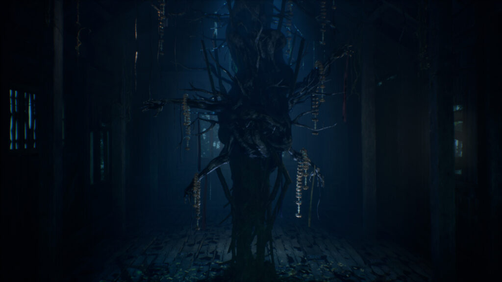 Screenshot of The Twilight Project showing haunted Thai village and nightmarish creatures