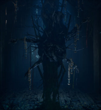 Screenshot of The Twilight Project showing haunted Thai village and nightmarish creatures