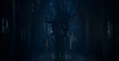 Screenshot of The Twilight Project showing haunted Thai village and nightmarish creatures