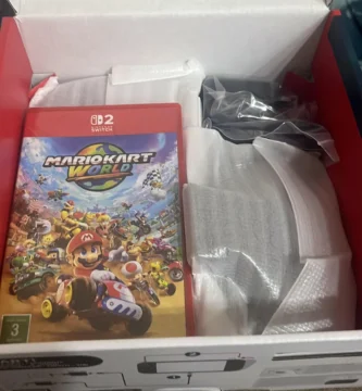 Nintendo Switch 2 Mario Kart World bundle with physical game cartridge