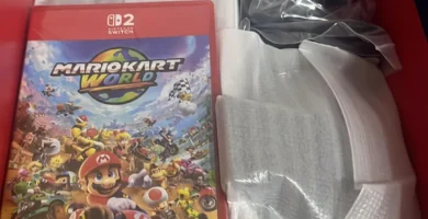 Nintendo Switch 2 Mario Kart World bundle with physical game cartridge