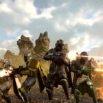 Helldivers 2 soldiers battling alien enemies after Xbox Series X/S launch