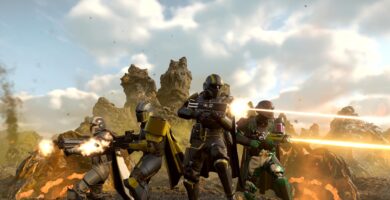Helldivers 2 soldiers battling alien enemies after Xbox Series X/S launch