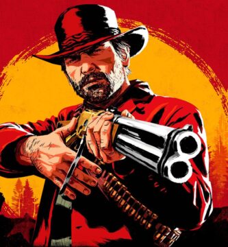 Arthur Morgan from Red Dead Redemption 2 with a banner reading 77 million copies sold and 6th best-selling game ever