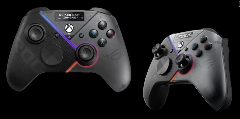ASUS teaser image of new Xbox controller silhouette with paddle buttons