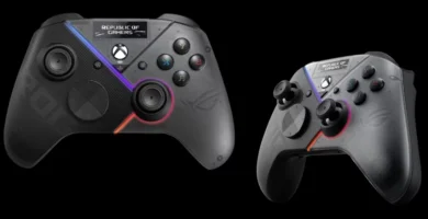 ASUS teaser image of new Xbox controller silhouette with paddle buttons