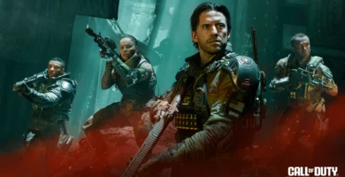 Black Ops 7 campaign screenshot showing co-op squad action