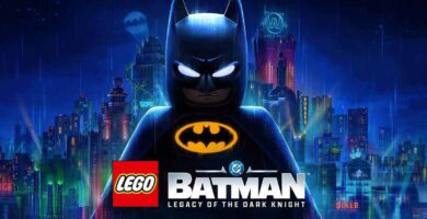 LEGO Batman Legacy of the Dark Knight announcement at Gamescom 2025 featuring LEGO Batman overlooking Gotham City