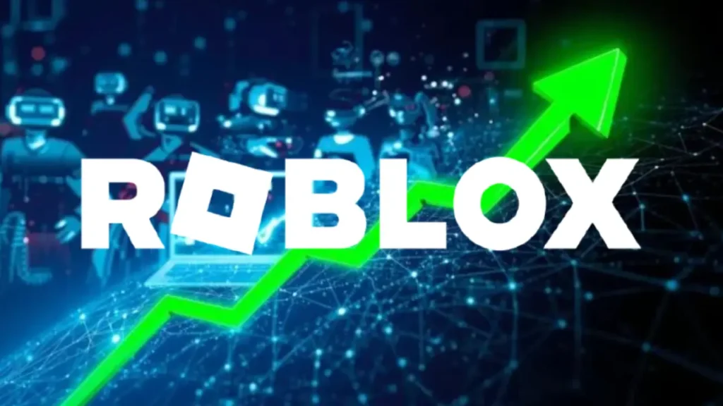 Roblox players celebrating record-breaking 47.4 million concurrent users on the platform