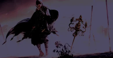 Where Winds Meet game screenshot showing a swordsman in 10th-century China with a breathtaking open-world landscape.