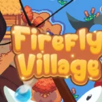 Firefly Village screenshot showing cozy pixel farm with 4-minute days and short seasons