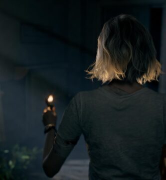 Resident Evil Requiem gameplay showing protagonist in third-person mode