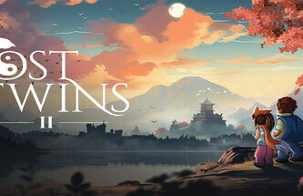 Screenshot of Lost Twins 2 showing Miyazaki-inspired 2D art and co-op puzzle gameplay
