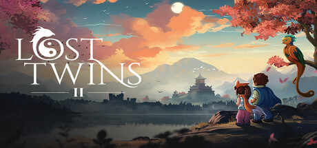 Screenshot of Lost Twins 2 showing Miyazaki-inspired 2D art and co-op puzzle gameplay