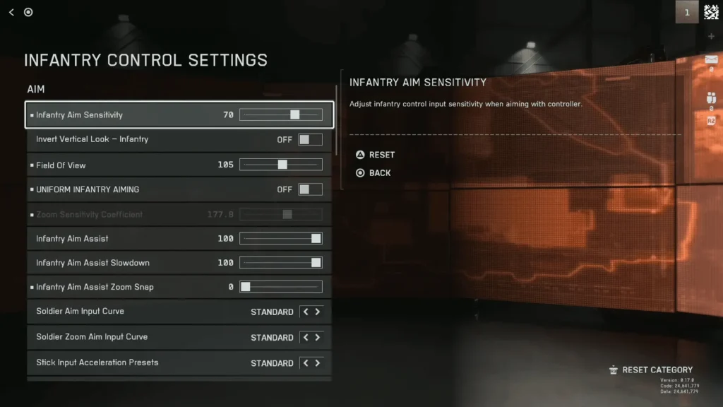 Battlefield 6 sensitivity settings menu adjustment for smoother mouse aiming