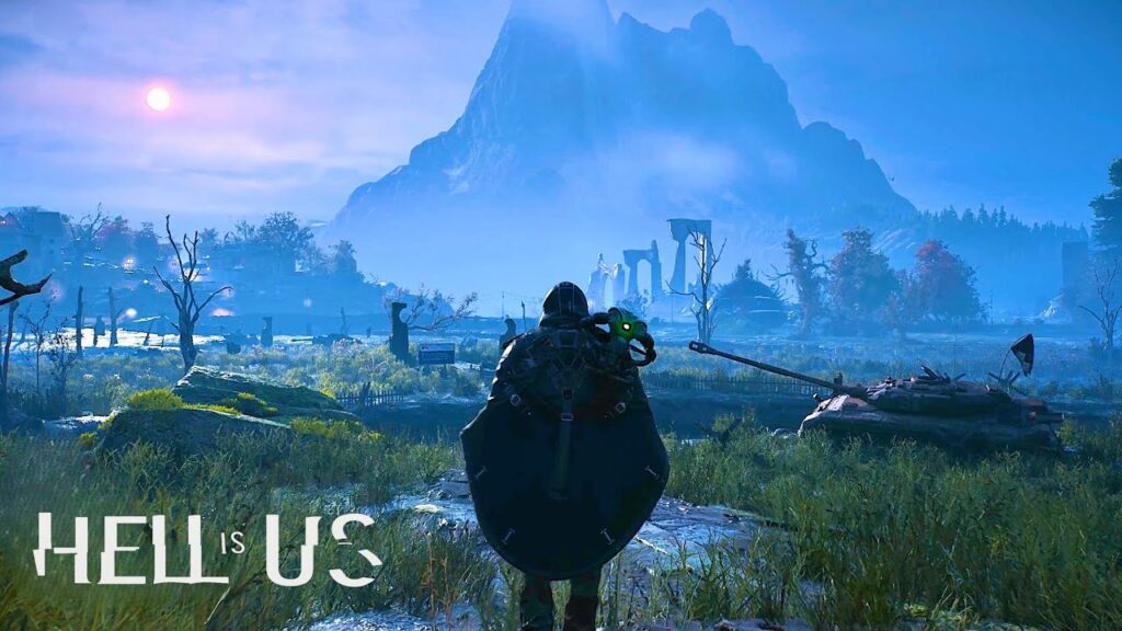Hell Is Us playable demo screenshot showing sci-fi combat scene