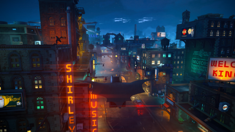 LEGO Batman: Legacy of the Dark Knight Gotham City map compared to Batman Arkham Knight