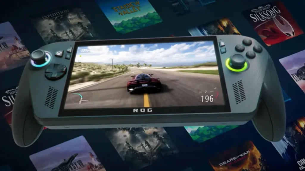 ROG Xbox Ally showcasing Handheld Compatibility Program with optimized game labels