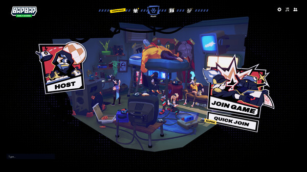 BAPBAP Steam gameplay screenshot showing chaotic co-op MOBA battles
