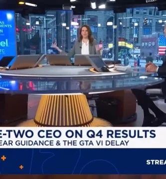 Strauss Zelnick speaking during CNBC interview about GTA 6 release date plans