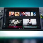 ASUS ROG Xbox Ally handheld gaming console displayed at Gamescom 2025