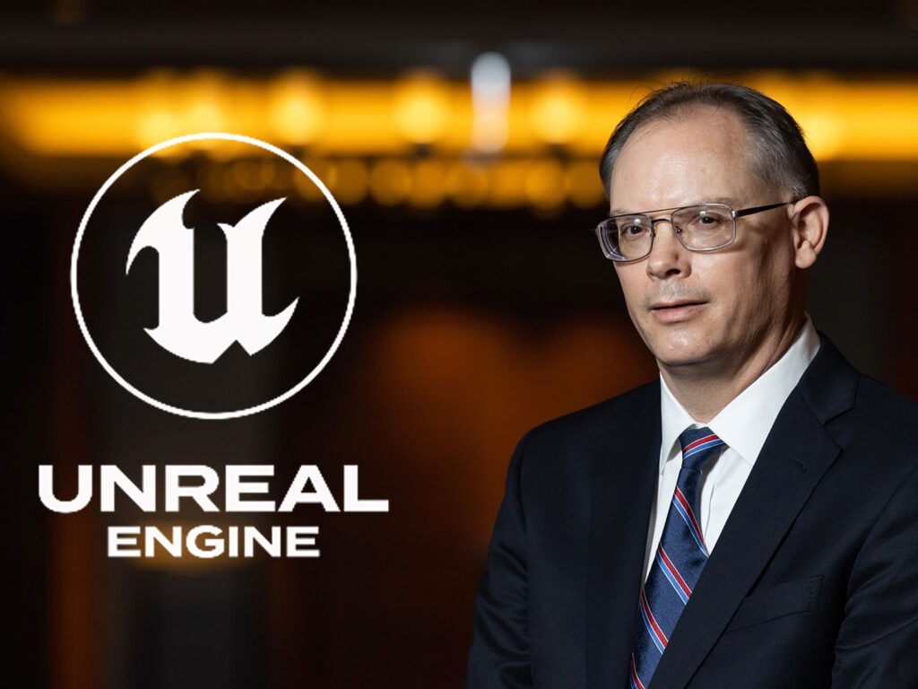 Epic Games CEO Tim Sweeney speaking about UE5 optimization at a developer event.