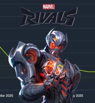 Marvel Rivals gameplay screenshot showing declining Steam player numbers