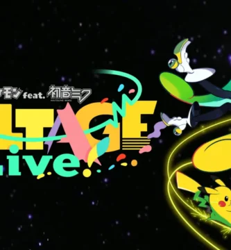 Pokémon and Hatsune Miku VOLTAGE Live 2026 concert poster featuring Pikachu and Hatsune Miku