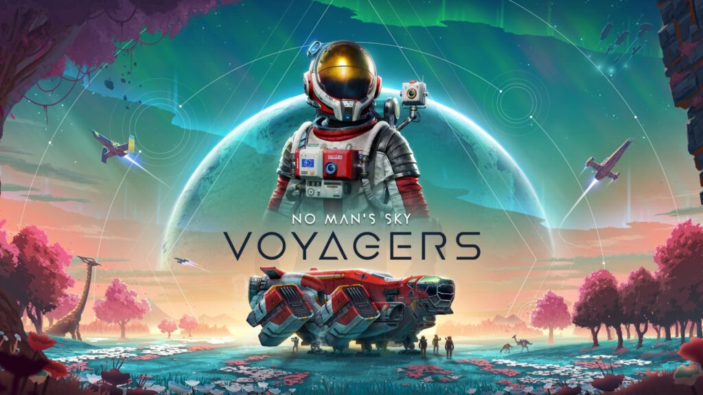 Graph showing No Man’s Sky player count surge past 98,000 after Voyagers update.