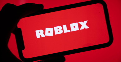 Roblox logo with child safety alert and age restriction update