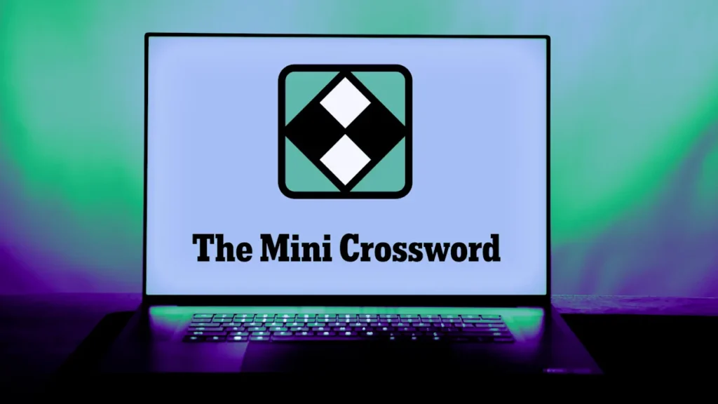 Player attempting The New York Times Mini Crossword puzzle on a mobile app screen