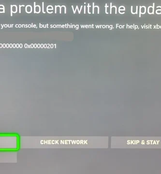 Xbox Series X console showing error 0x8B050033 update issue