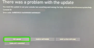 Xbox Series X console showing error 0x8B050033 update issue